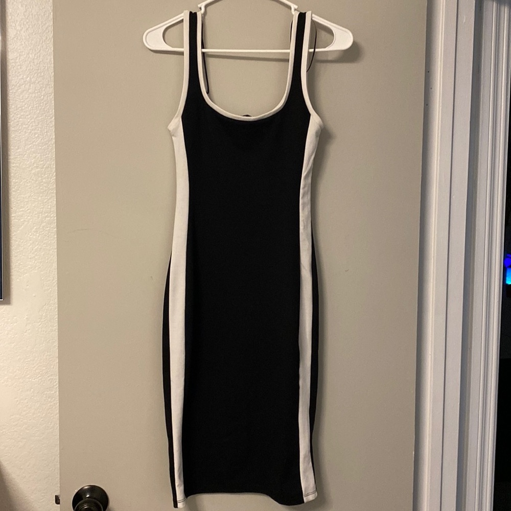 Slim fitting black dress